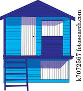 beach hut 