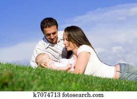 happy family parents and baby happy family parents and baby