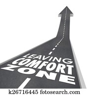 Leaving Comfort Zone Words Road Grow Increase New Experience
