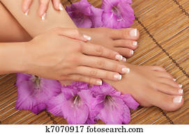 pedicure, e, manicure, spa