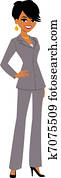 Pretty Businesswoman Cartoon Avatar Pretty Businesswoman Cartoon Avatar