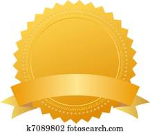 Award seal with ribbon Award seal with ribbon