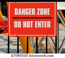 Danger Zone Sign Danger Zone Sign