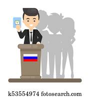 People voting on election.