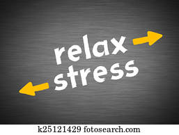 relax and stress
