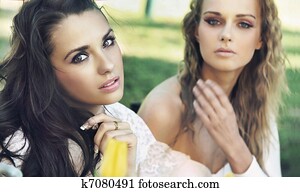 Two ladies on coffe break