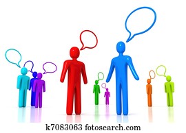 אנשים מדברים