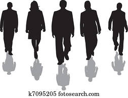 arbeiter, silhouette