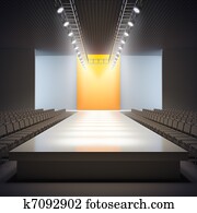 Fashion empty runway. Fashion empty runway.