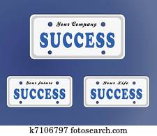 Success license plate 