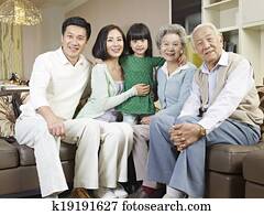 three-generation family three-generation family