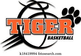 tiger, basquetebol, desenho