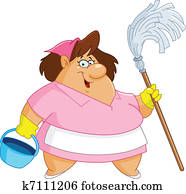 Cleaning woman Cleaning woman