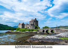 Famous Eilean Donan Castle in the highlands of Scotland
