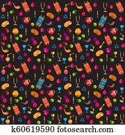 Pattern Rosh hashana Jewish New Year traditional symbols Pattern Rosh hashana Jewish New Year traditional symbols