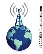 radio tower standing on top of eart radio tower standing on top of eart