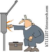 חשמלאי, ניצוצות