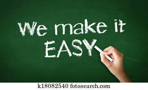 우리, 만들다, 그것, 쉬운, 분필, 삽화