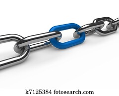 3d chain chrome blue 3d chain chrome blue