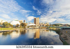 Adelaide city in Australia during the daytime