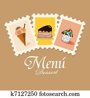 Dessert menu Dessert menu
