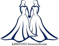 mismo, sexo, matrimonio, logotipo