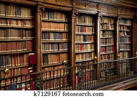 old books in library
