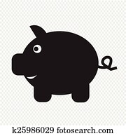 Piggy Bank Icon Piggy Bank Icon