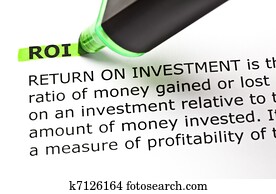 ROI highlighted in green