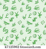 world currency, symbols