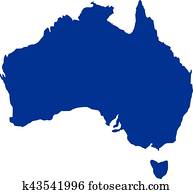 אוסטרליה, מפה