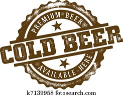 cerveja fria, selo