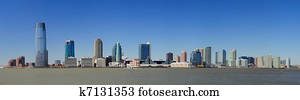 New Jersey skyline from New York City Manhattan downtown