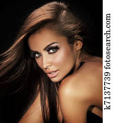 Portrait of beautiful woman