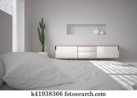 White minimal bedroom White minimal bedroom