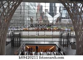 Interior Winter Garden Atrium Brookfield Place Manhattan New York