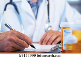 doutor, escrita, rx, prescrição