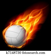 feuer, volleyball feuer, volleyball