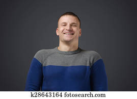 דמות, של, a, צעיר, גברים הומוסקסואליים, ש, מחייך