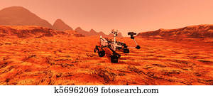 3D Rendering Mars Rover