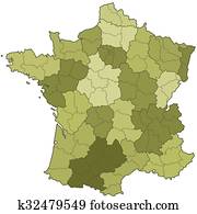 France regions and departments