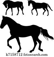 Horses silhouettes Horses silhouettes