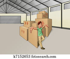 man in the warehouse