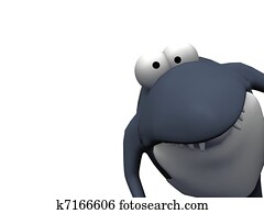 Cartoon shark Cartoon shark