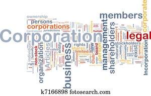 corporação, fundo, conceito