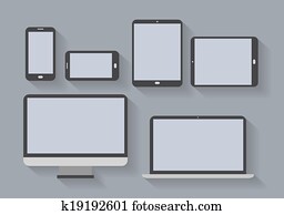 electronic devices with blank screens electronic devices with blank screens