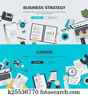 Flat design concepts for business Flat design concepts for business