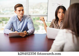 Interviewing a job candidate