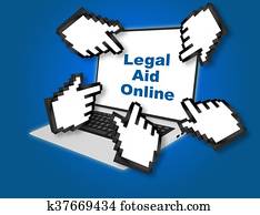 Legal Aid Online help concept Legal Aid Online help concept