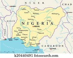 Nigeria Political Map